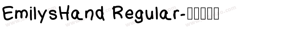 EmilysHand Regular字体转换